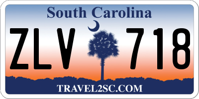 SC license plate ZLV718