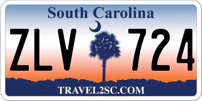 SC license plate ZLV724