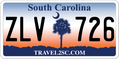 SC license plate ZLV726