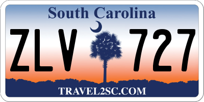 SC license plate ZLV727