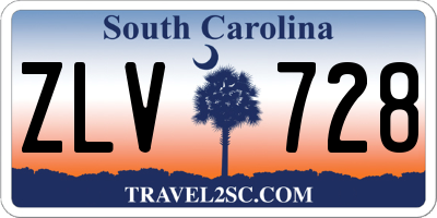 SC license plate ZLV728