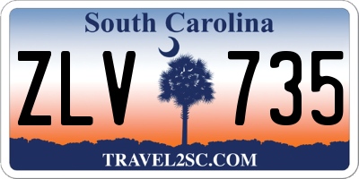 SC license plate ZLV735