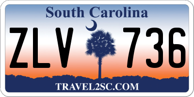 SC license plate ZLV736