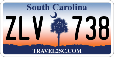 SC license plate ZLV738