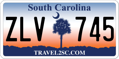 SC license plate ZLV745