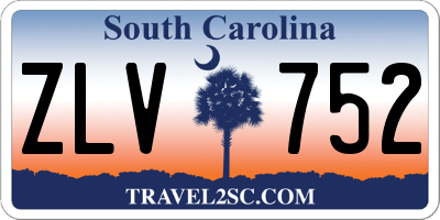 SC license plate ZLV752