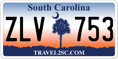 SC license plate ZLV753