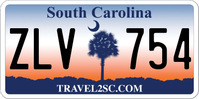 SC license plate ZLV754