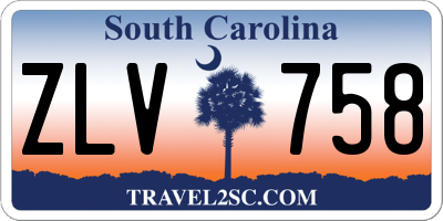 SC license plate ZLV758