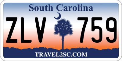 SC license plate ZLV759