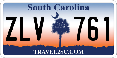 SC license plate ZLV761