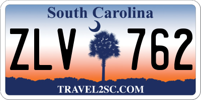 SC license plate ZLV762