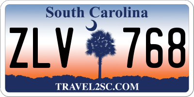 SC license plate ZLV768