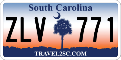 SC license plate ZLV771
