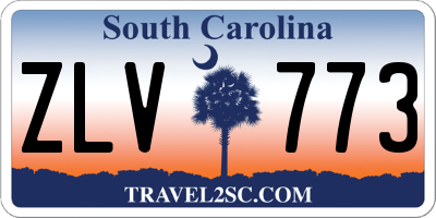 SC license plate ZLV773