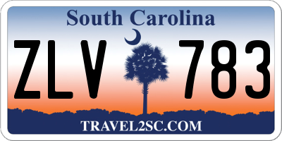 SC license plate ZLV783