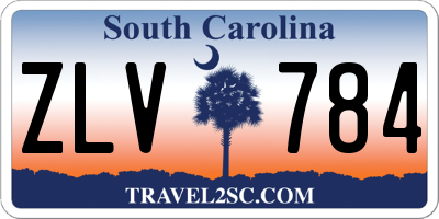 SC license plate ZLV784