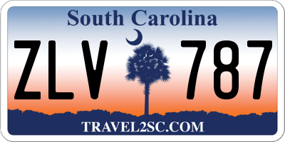 SC license plate ZLV787