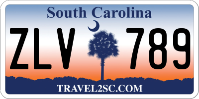 SC license plate ZLV789