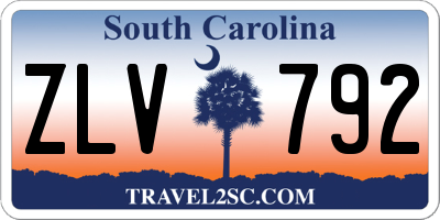 SC license plate ZLV792