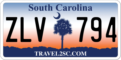 SC license plate ZLV794