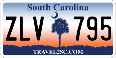 SC license plate ZLV795