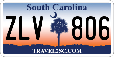 SC license plate ZLV806