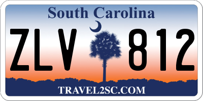 SC license plate ZLV812