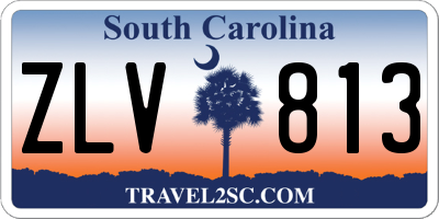SC license plate ZLV813