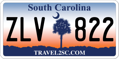 SC license plate ZLV822
