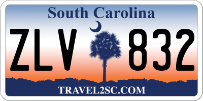 SC license plate ZLV832