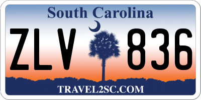 SC license plate ZLV836