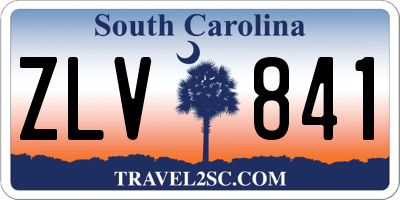 SC license plate ZLV841