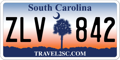 SC license plate ZLV842