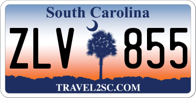 SC license plate ZLV855