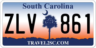 SC license plate ZLV861