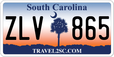 SC license plate ZLV865