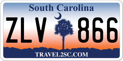 SC license plate ZLV866