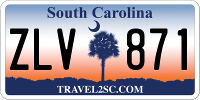 SC license plate ZLV871