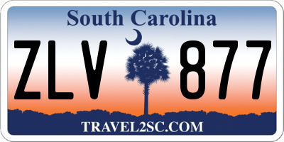 SC license plate ZLV877