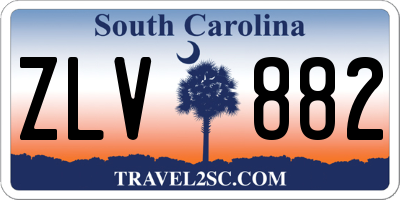 SC license plate ZLV882