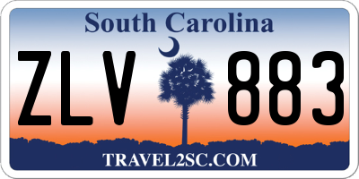 SC license plate ZLV883