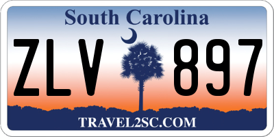 SC license plate ZLV897