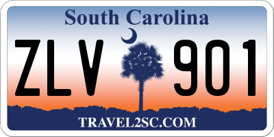 SC license plate ZLV901