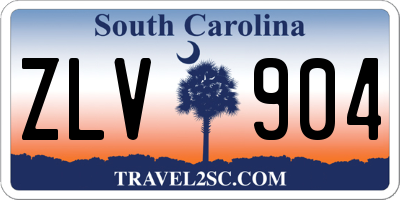 SC license plate ZLV904
