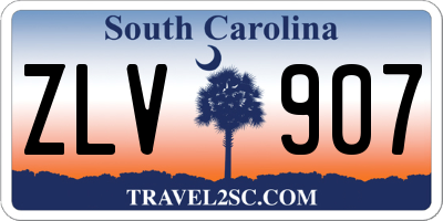 SC license plate ZLV907
