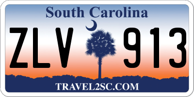 SC license plate ZLV913