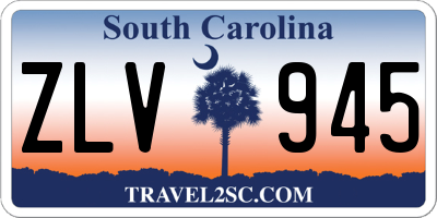 SC license plate ZLV945