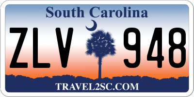 SC license plate ZLV948