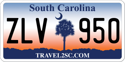 SC license plate ZLV950